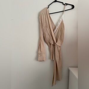 Zara one shoulder top with Lace Accents